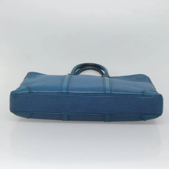 LOUIS VUITTON Epi Porte Documents Voyage Business Bag Blue - Picture 5 of 16